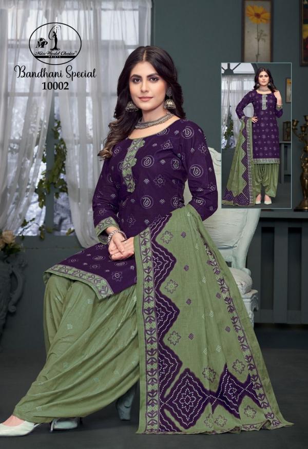 Miss World Bandhni Vol-10 – Dress Material